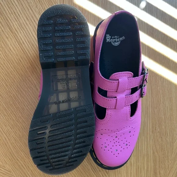 Dr. Martens Pink Virginia Mary Janes - Picture 4 of 5